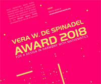 Vera W. de Spinadel Award 2018 for a Design in harmony with mathematics