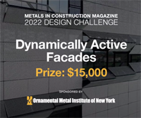 Dynamically Active Facades: Metals in Construction Magazine 2022 Design Challenge