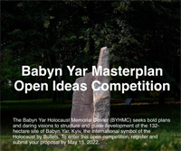 Babyn Yar Masterplan Open Ideas Competition